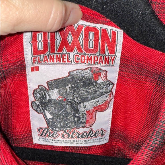 DIXXON The Stroker Red and Black Plaid Shirt - Picture 2 of 5